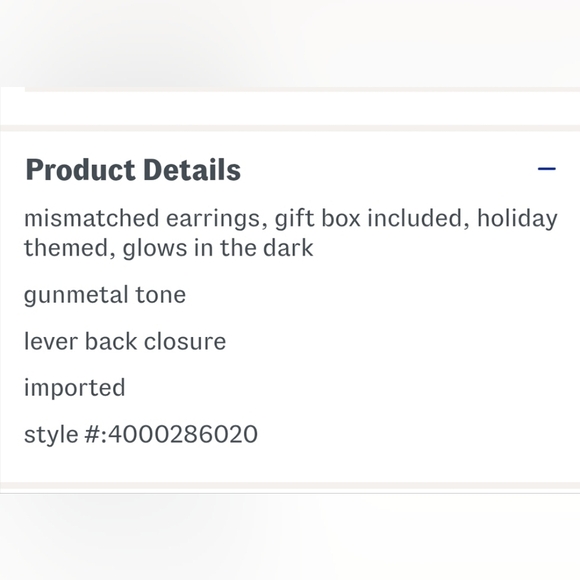 Betsey Johnson BOO MISMATCHED Drop Glow In the Dark  Earrings - Picture 4 of 4